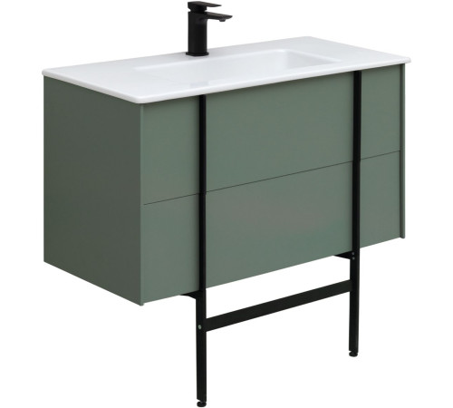 Тумба под раковину Allen Brau Reality 90 1.32006.CGM олива матовый