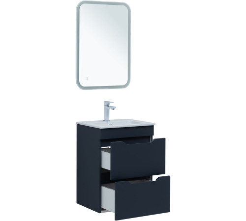 Тумба под раковину Aquanet Практика 50 маренго (2 ящика)