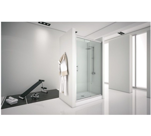 Душевая дверь Aquanet Alfa NAA6121 150, прозрачное стекло