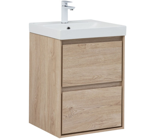 Тумба под раковину Aquanet Милан 50 дуб светлый