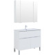 Мебель для ванной Aquanet Алвита New 100 1 ящик, 2 дверцы, белый матовый