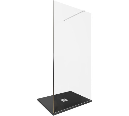 Душевая перегородка Allen Brau Infinity 1 100 3.21013.BA серебро браш