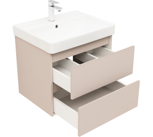 Тумба под раковину Aquanet Вега 2.0 60 бежевый