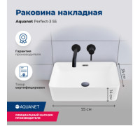 Раковина накладная Aquanet Perfect-3 55