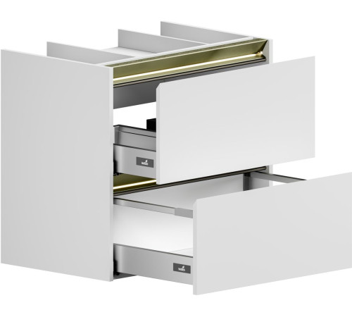 Тумба под раковину Allen Brau Activity 70 1.34011.WM белый матовый/олива браш