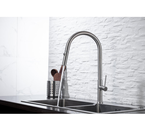 Смеситель для кухни Allen Brau Sprungfeder 5.60002-SS сталь браш