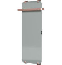 Полотенцесушитель электрический Allen Brau Infinity 100x44 с рейлингом 2.0 и креплением, медь браш