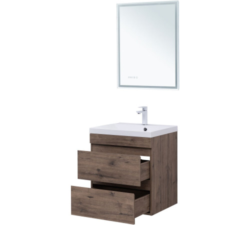 Тумба под раковину Aquanet Нота New 60 дуб веллингтон табак