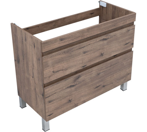 Тумба под раковину Aquanet Нота New 100 напольная, дуб веллингтон табак