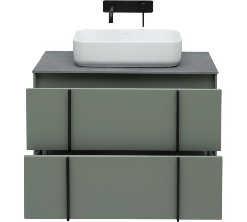 Тумба под раковину Allen Brau Reality 80 1.32005.CGM олива матовый