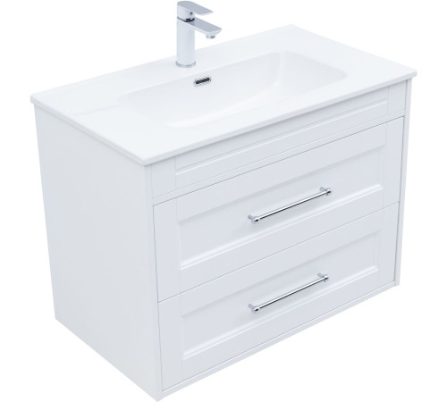 Тумба под раковину Aquanet Бостон new 80 белый сатин