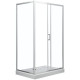 Душевая дверь Aquanet SD-1100A 110, прозрачное стекло