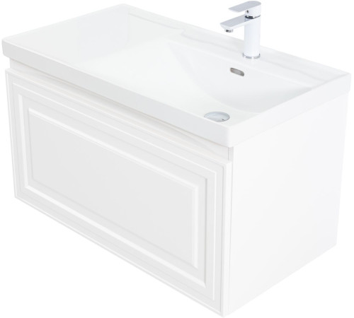Тумба под раковину Aquanet Агата 90 белый сатин