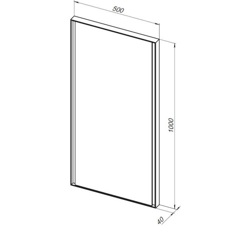 Зеркало Allen Brau Infinity 50 1.21021.BL черный