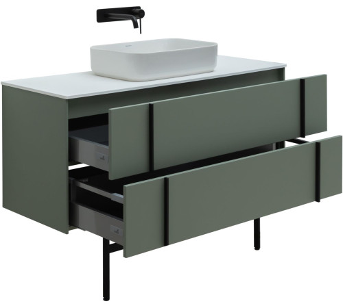 Тумба под раковину Allen Brau Reality 120 1.32008.CGM олива матовый