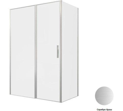 Душевой уголок Allen Brau Priority 140x80 3.31035.BA + 3.31041.BA серебро браш