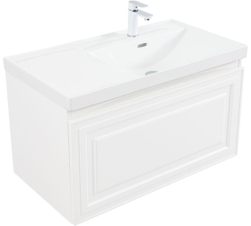 Тумба под раковину Aquanet Агата 90 белый сатин