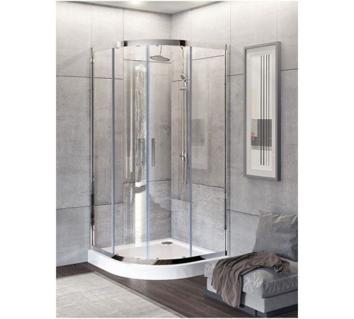 Душевой уголок Aquanet Delta NPE2142 100x100, R550, прозрачное стекло