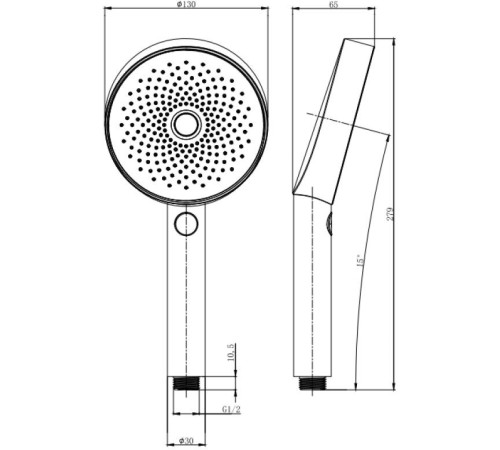 Душевая лейка Allen Brau Priority 5.31B20-00 хром