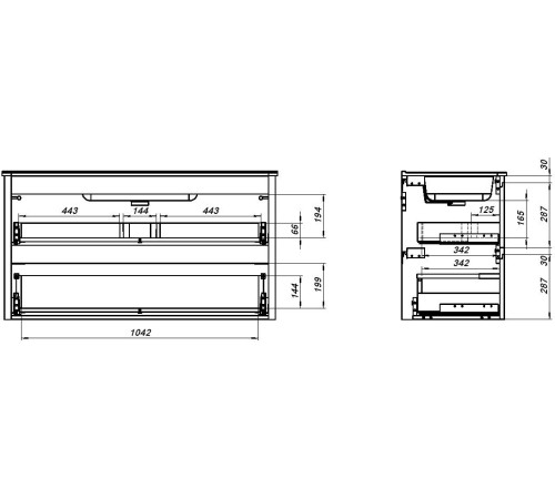 Тумба под раковину Allen Brau Gravity 120 1.370011.PGM платина матовый