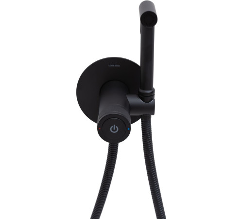 Смеситель с гигиеническим душем Allen Brau Liberty 5.33005-31 (с внутренней частью) черный матовый