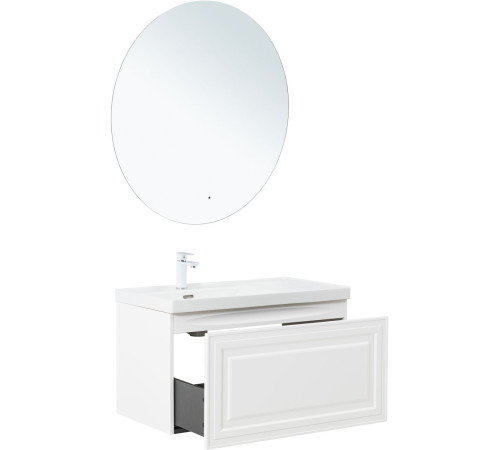 Тумба под раковину Aquanet Агата 90 белый сатин