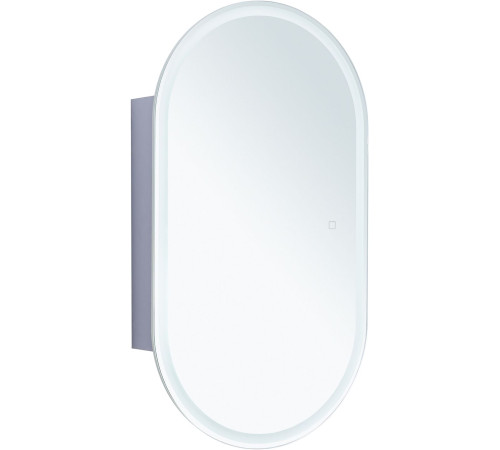 Зеркальный шкаф Aquanet Монте 50 белый, с LED подсветкой