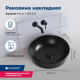 Раковина накладная Aquanet Moon-1-MB 41,5 черный