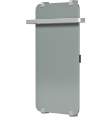 Полотенцесушитель электрический Allen Brau Infinity 80x44 с рейлингом 2.0 и креплением, серебро браш