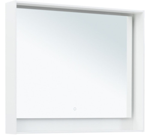 Зеркало Aquanet Милан 100 белый глянец