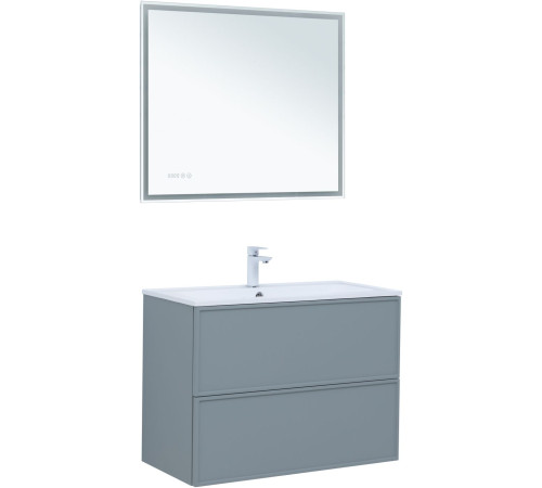 Тумба под раковину Aquanet Арт 90 мисти грин