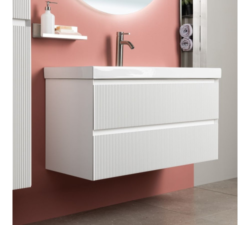 Тумба под раковину Aquanet Альтера 100 белый матовый