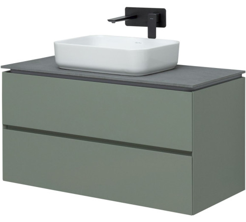 Тумба под раковину Allen Brau Infinity 100 1.21003.CGM олива матовый