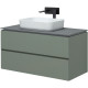 Тумба под раковину Allen Brau Infinity 100 1.21003.CGM олива матовый