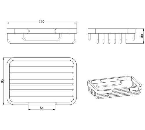 Мыльница Allen Brau Priority 6.31016-00 хром