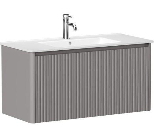 Тумба под раковину Allen Brau Gravity 100 1.370018.PGM платина матовый