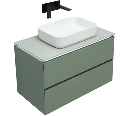Тумба под раковину Allen Brau Infinity 85 1.21001.CGM олива матовый
