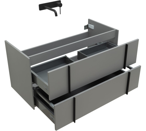 Тумба под раковину Allen Brau Reality 100 1.32007.PGM платина матовый