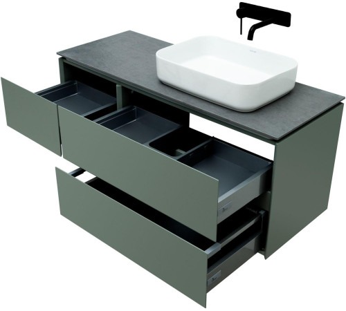 Тумба под раковину Allen Brau Infinity 120 1.21007.CGM R олива матовый