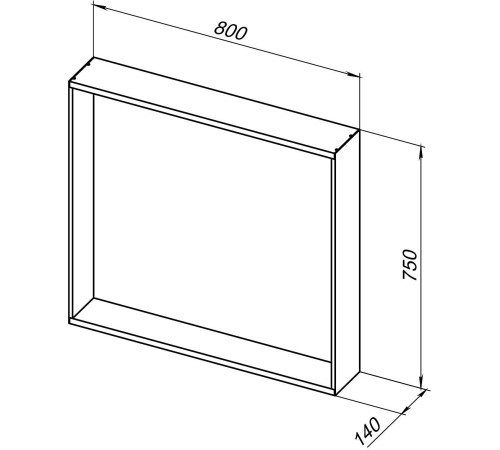 Зеркало Allen Brau Reality 80 1.32018.02 серебро браш