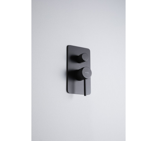 Смеситель для ванны Allen Brau Priority 5.31A11-31 (с внутренней частью, 3 выхода) черный матовый