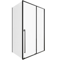 Душевой уголок Allen Brau Fantasy 130x80 3.11007.31 + 3.11012.31 черный матовый