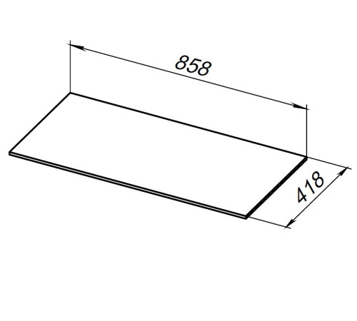 Столешница Allen Brau Liberty 90 1.330012.GR-S графит структ