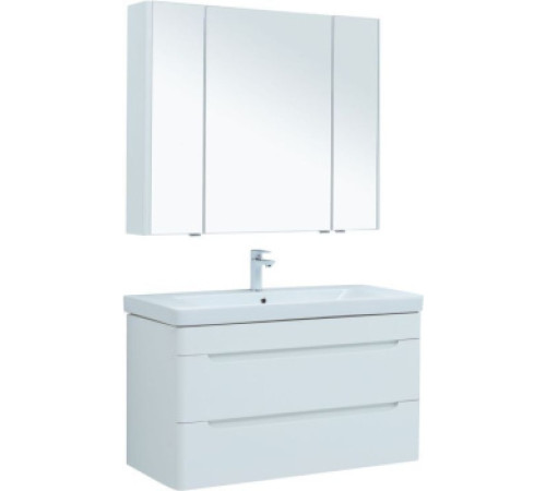 Мебель для ванной Aquanet София 105 белый глянец (2 ящика)