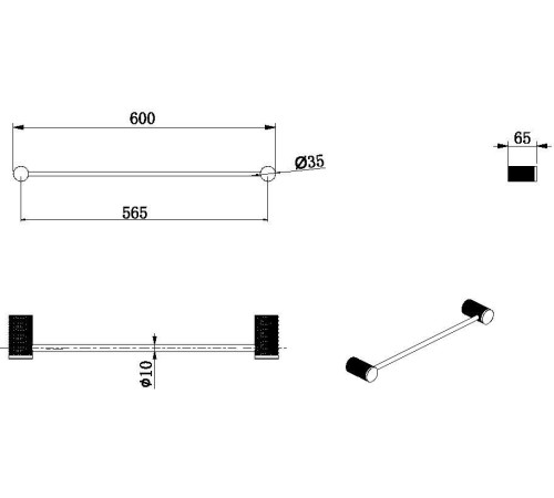 Держатель для полотенца Allen Brau Priority 4.0 6.31D11-00 хром