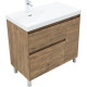Тумба под раковину Aquanet Nova Lite 2.0 90 напольная, дуб рустикальный, левая