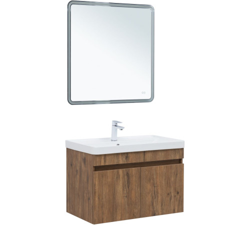 Тумба под раковину Aquanet Оптима 80 дуб рустикальный