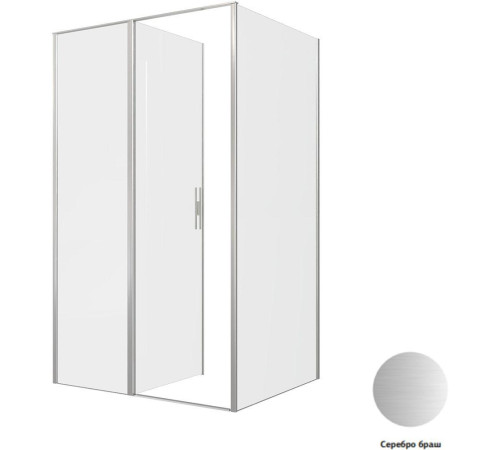 Душевой уголок Allen Brau Priority 120x100 3.31008.BA + 3.31020.BA серебро браш