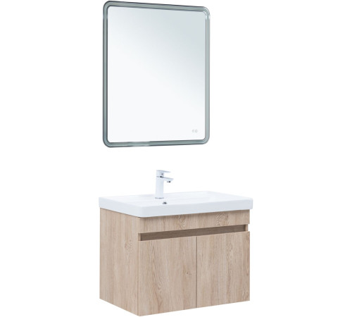 Тумба под раковину Aquanet Оптима 70 дуб светлый