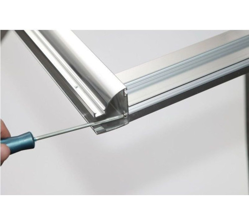 Душевая дверь Aquanet Alfa NAA6121 150, прозрачное стекло